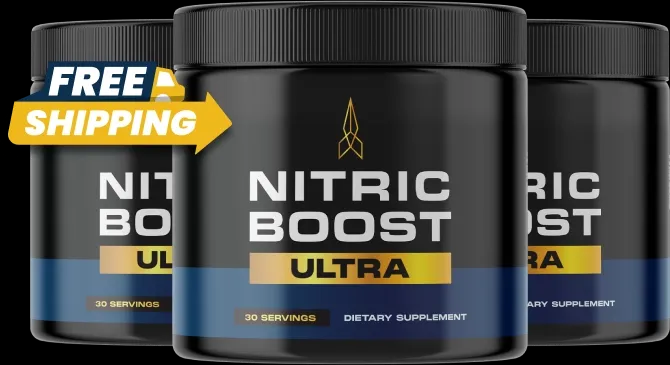 Nitric Boost Ultra supplement - 3 jars with free shipping badge